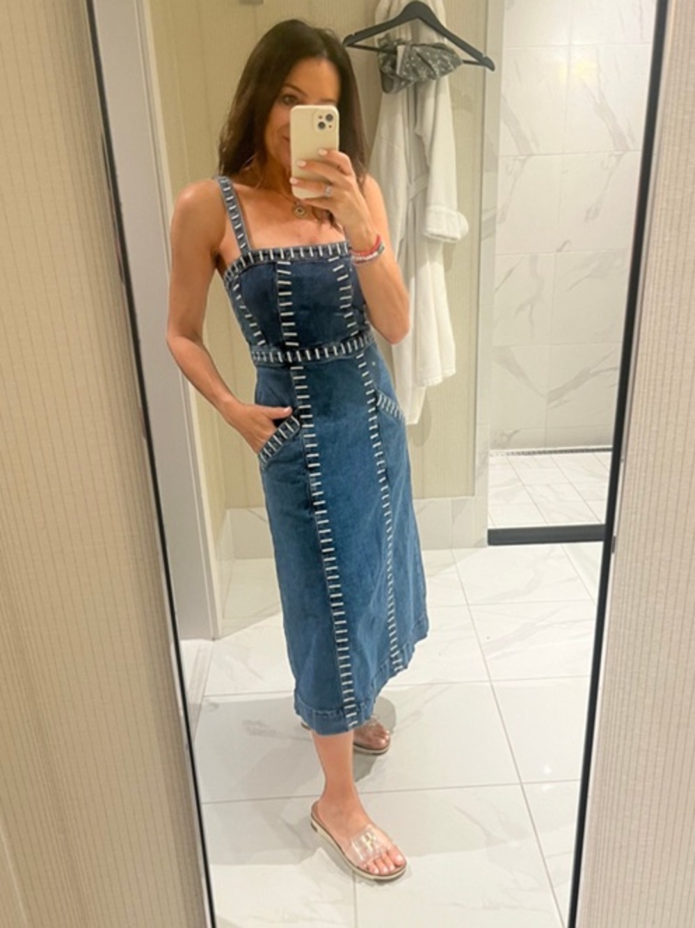 Anthropologie Ella Denim Dress by Seventy + Mochi - Picture 6 of 17